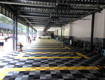 汽車(chē)4S店維修保養(yǎng)地面格柵 汽車(chē)裝潢維修廠地板地面處理材料